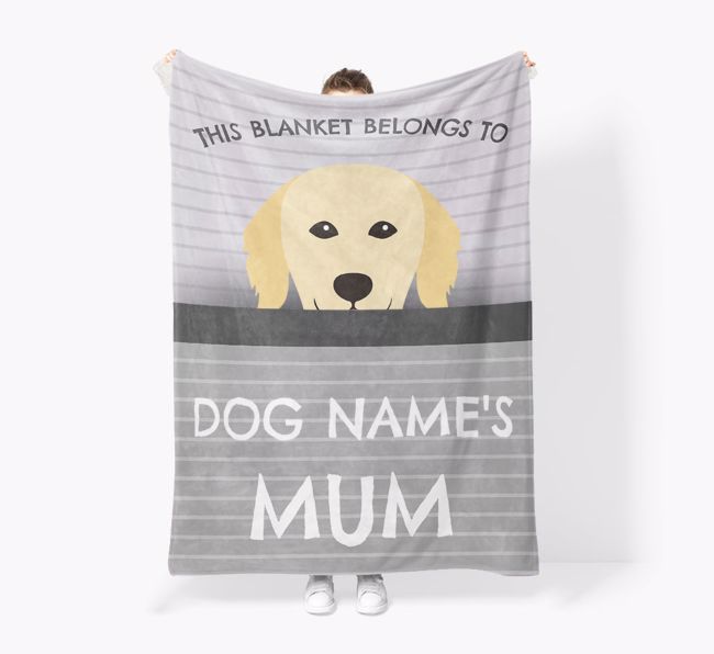 'This Blanket Belongs To...' - Personalised {breedFullName} Blanket: Premium Sherpa Fleece